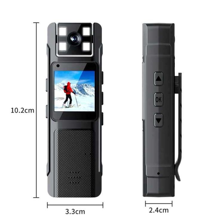 4K Portable Clip-on 180 Degree Rotating Lens Video Recorder Body Camera