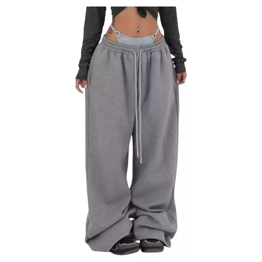 American Street Dance Pants Women's 2025 Spring and Autumn New Loose Straight All-match Casual Wide-leg Long Pants Ins Trendy