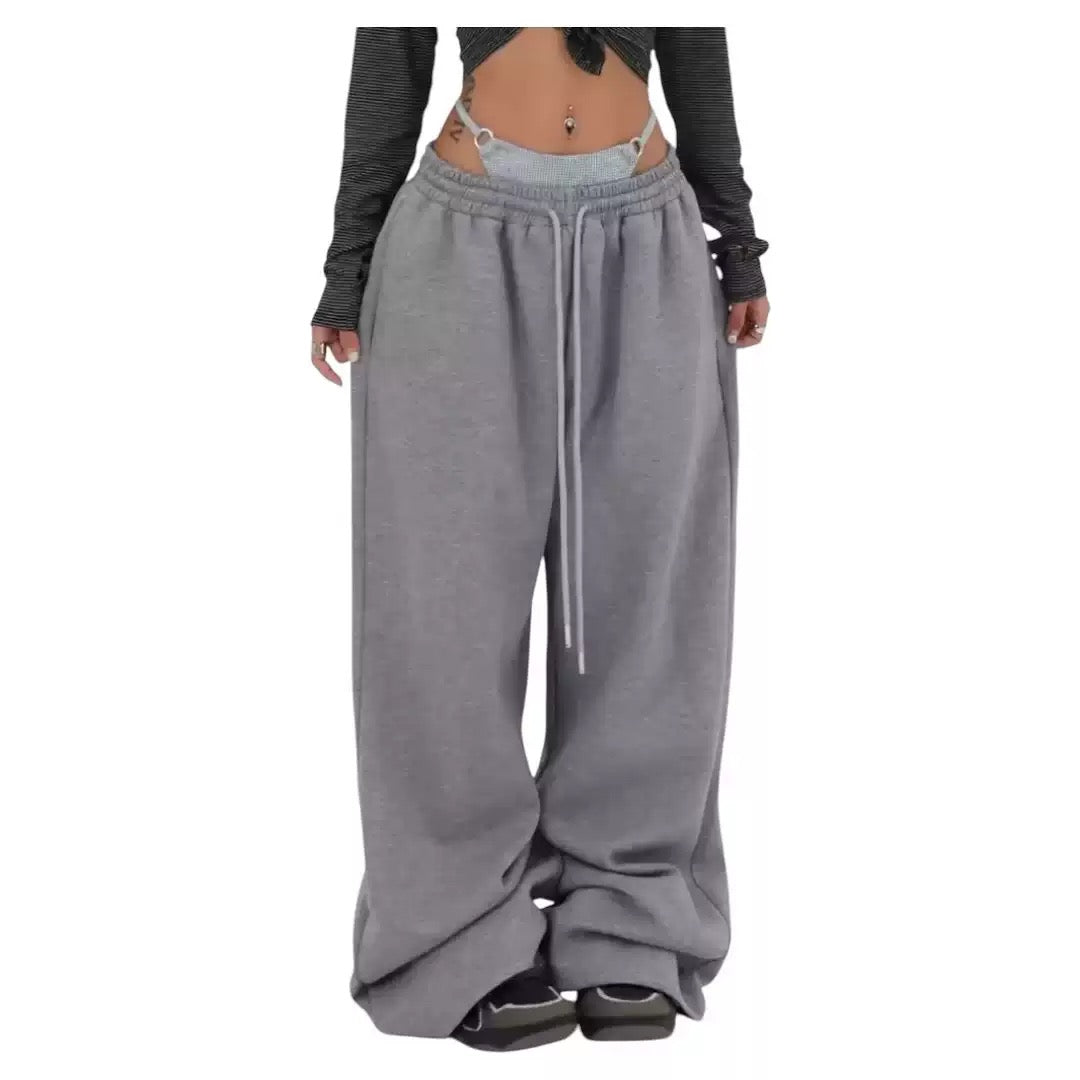 American Street Dance Pants Women's 2025 Spring and Autumn New Loose Straight All-match Casual Wide-leg Long Pants Ins Trendy