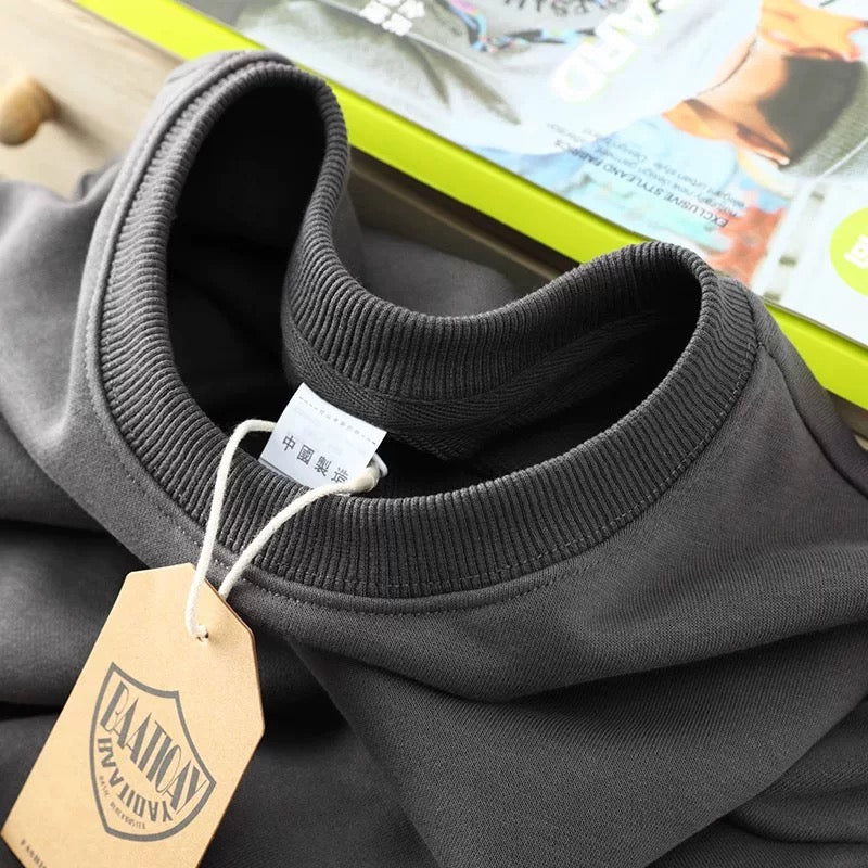 solid color sweatshirts spring and autumn men's and women's couples versatile sweater winter