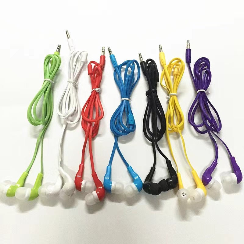 Factory spot one - time ear headphones with foreign trade MP3 MP4 mobile phone gift color aviation headphones