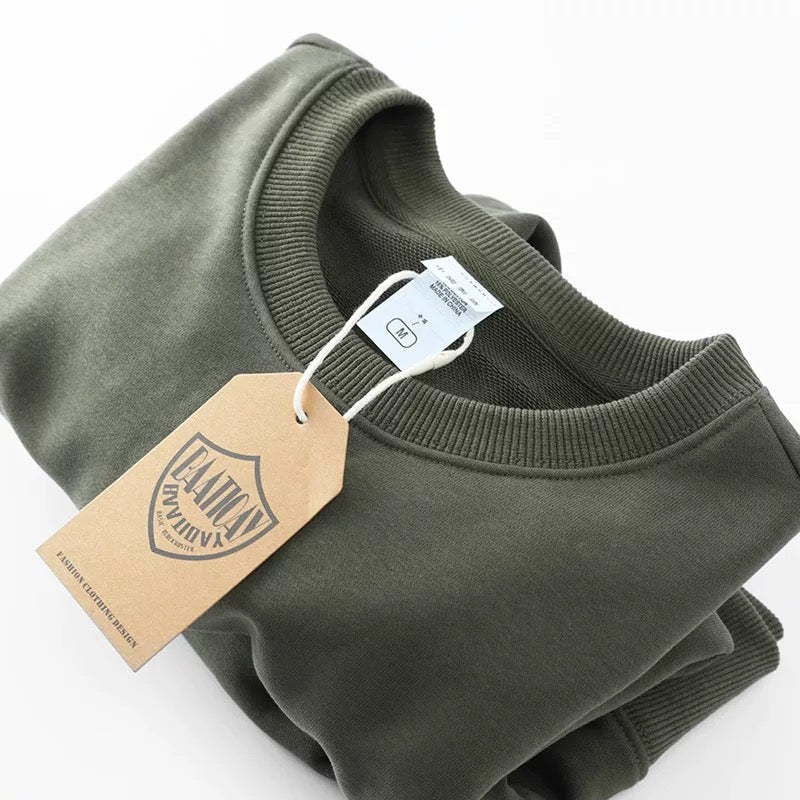solid color sweatshirts spring and autumn men's and women's couples versatile sweater winter