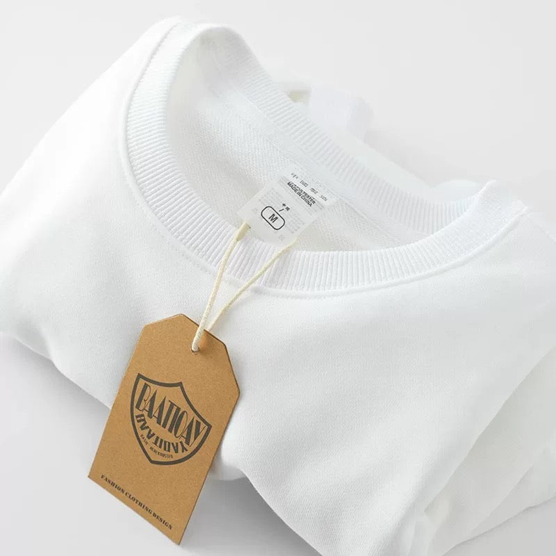 solid color sweatshirts spring and autumn men's and women's couples versatile sweater winter