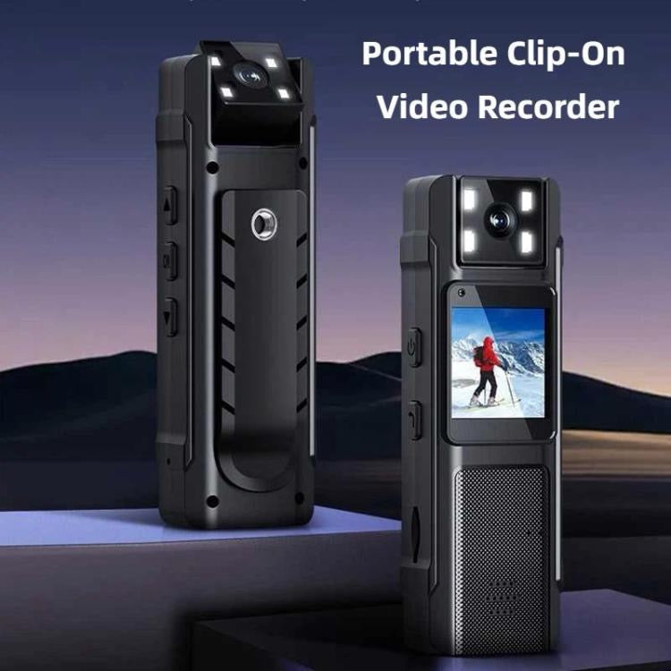 4K Portable Clip-on 180 Degree Rotating Lens Video Recorder Body Camera