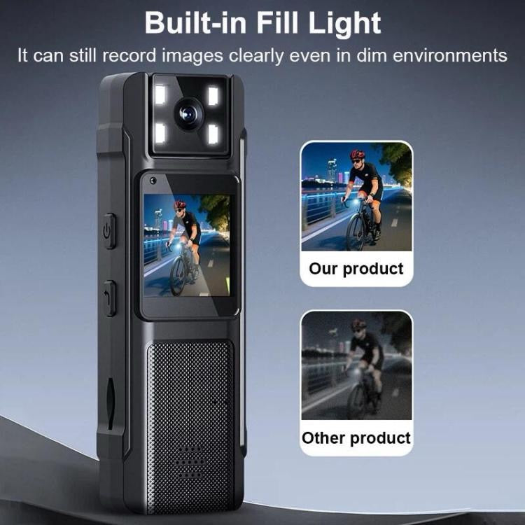 4K Portable Clip-on 180 Degree Rotating Lens Video Recorder Body Camera