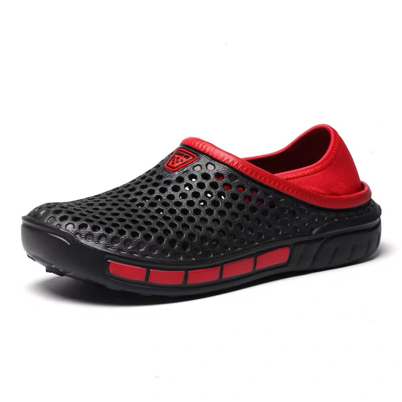 flip-flops, back straps, summer breathable outdoor shoes.
