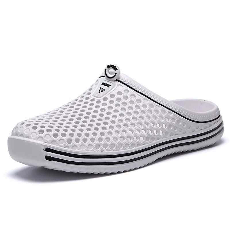 slip-on shoes for men and women, couple's style, garden shoes, holes shoes, beach shoes, breathable, casual, non-slip.