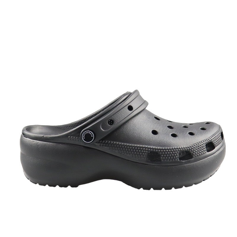 Hole Shoes Women's Shoes Clouds Summer Baotou Sandals and Slippers Non-slip Breathable Thick Sole Increased Outdoor Sandals Beach Shoes