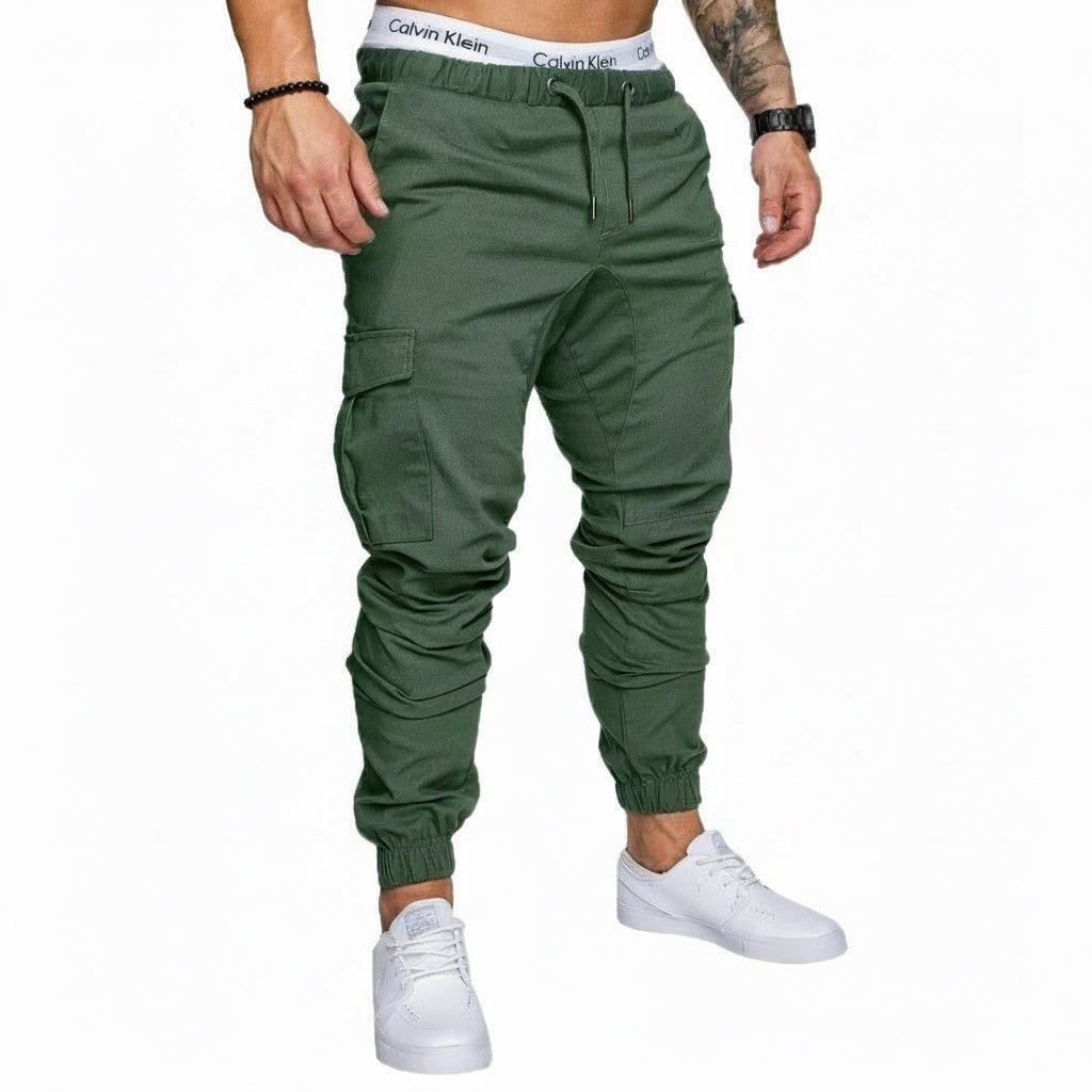Men's trousers wholesale men's casual overalls loose toe solid color American trousers