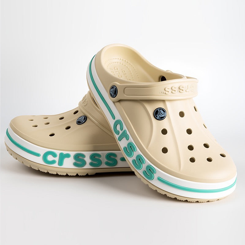 Summer Couple Style Breathable Beiya Croch Croc Shoes Non-Slip Lightweight Outdoor Sandals Beach Toe Slippers