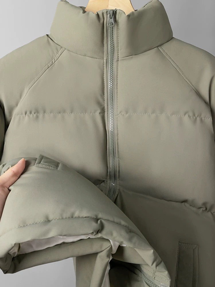 Heavy loose leisure and leisure - sized 2024 new cotton clothing thickens and comfortable cold cotton