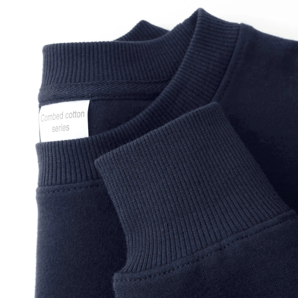 pure cotton round neck loose casual sweatshirt ins men's and women's same style