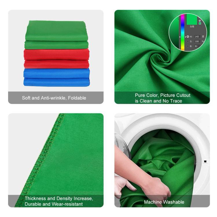 PULUZ 1m x 2m Photography Background Thickness Photo Studio Background Cloth Backdrop(Green)