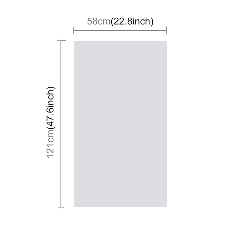 PULUZ Photography Background PVC Paper Kits for Studio Tent Box, Size: 121cm x 58cm(White)