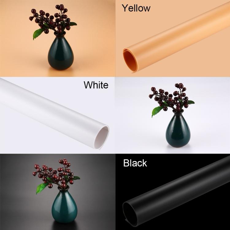PULUZ Photography Background PVC Paper Kits for Studio Tent Box, Size: 121cm x 58cm(White)