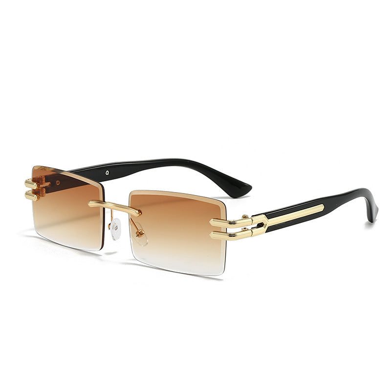Gradient Gradientless Frame Womens High-End Sunglasses